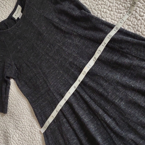 Ganni Size Medium Winter Jersey Grey Short Sleeve 100% Cotton A-Line Dress - Picture 8 of 16